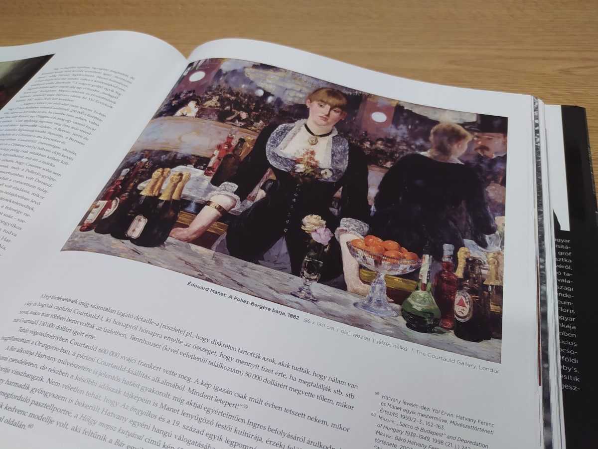 Reprodukció Édouard Manet, Folies-Bergère bárja c. festményéről. Molnos Péter, Elveszett örökség, Kieselbach Galéria, Budapest, 2017