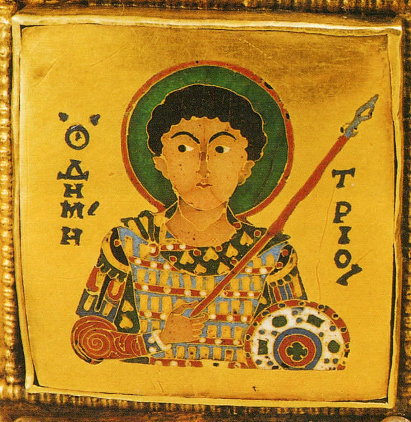 St Demeter on the Holy Crown of Hungary