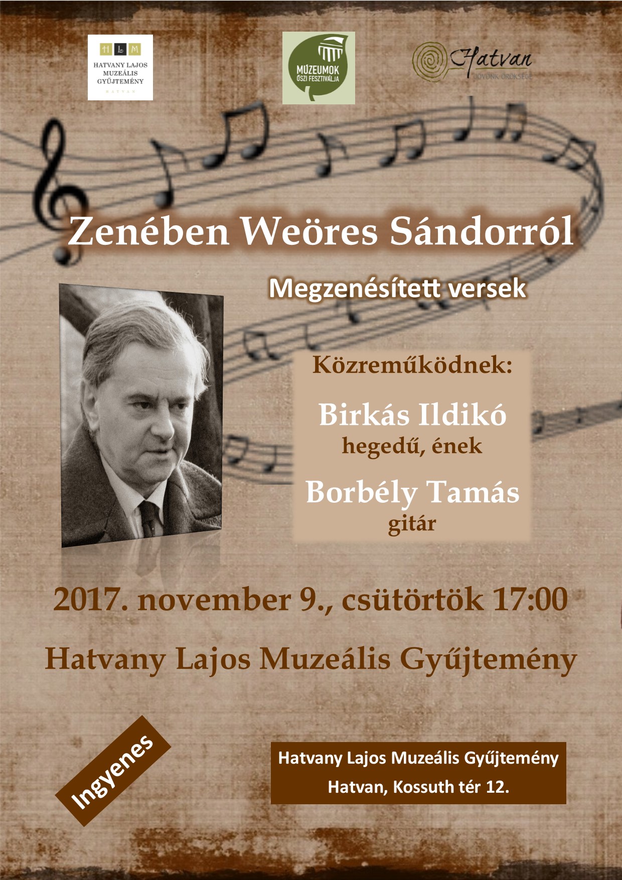 ZenébenWeöresSándorról plakát